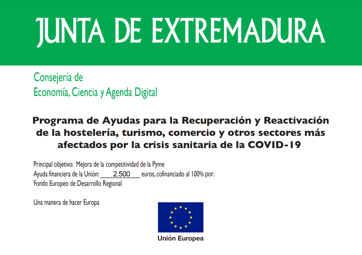 Programa de ayudas de la Junta de Extremadura – Xtre Creaciones